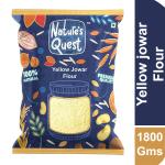 Nature's Quest Yellow Jowar Flour 1800Gms | Sorghum Flour | Jowar Atta