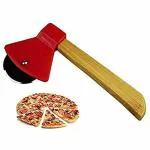 axaka Axe Shaped Pizza Cutter with Sharp Rotating Blade