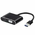 ARMART USB to VGA adapter, USB 3.0 to HDMI Converter 1080P HDMI and VGA Sync Output