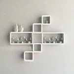 Belief Wood White, White Engineered Wood Rectangular Wall Shelf (Set Of 6)