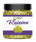 PIYOR 100% Natural Premium Quality Seedless Kishmish Raisins (500 g)