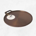 Aarogyam Cast Iron Dosa/Roti/Chapati Tawa with Single Handle 12 inch (28 cm) | Pre-Seasoned | Non-Toxic | Naturally Non-Sticky | Gas & Induction Compatible