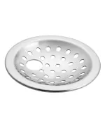 ENNIUS Round Stainless Steel Hole Floor Drain Jali (4 INCH) - Chrome Finish Bathroom & Kitchen Water Drain Cover - Anti-Clog, Easy Installation - Pack of 1