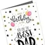 GIFT MY PASSION Happy Birthday to You You are The Best dad in The World Greeting Card