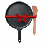 The Indus Valley Non-Stick Black Cast Iron Tawa with Flip 10.3 inch