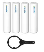 Remino 10 Inch 5 Micron Heavy Spun Pre Filter (PP) Cartridge 130 gm Premium Compatible for Water Purifier Filter Housing