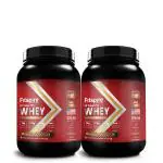 Fitspire Fit Super Pro Whey Protein | 36g Protein | 7.8g BCAA | 100% Authentic & No Adulteration | Muscle Growth & Recovery | DigeZyme For Easy Digestion (Double Chocolate PACK OF 2)