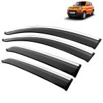 Kingsway Car Wind Deflectors Rain Guard Window Visor for Maruti Suzuki S Presso 2019, 2020, 2021, 2022, 2023, 2024, 2025 Model, Car Door Visor with SS Lining Online India, Car Sun Shades