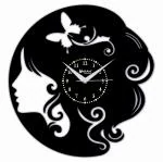 UniKart BEAUTIFUL GIRL Wall Clock FOR BEAUTY PARLOUR SHOP