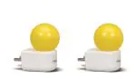 Philips 0.5W Led Bulb, Yellow, Pack Of 2, (Joy Vision, B22D)