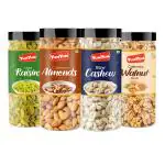 YUM YUM Dry Fruit Combo Pack 600 g Almond, Cashew, Raisin & Walnut | Kaju, Badam, Akhrot & Kishmish (150 g x 4)
