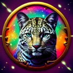 Love Creation A4 Size poster print for creative wall art- space-leopard-6171(Non Sticker)