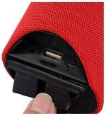 Bentag TG-113 Aux, FM, SD Card Support for iOS 15 W 4.1 Channel Bluetooth Speaker (Red)