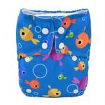 Alvababy Fish All In One Diaper With Stitched In Bamboo Charcoal Insert