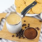 Omega Stainless Steel Coffee Warmer with Bakelite Handle - 450 ML, Size - 2 | Gas Stove Compatible