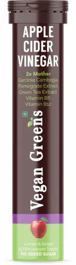 Vegan Greens Apple Cider Vinegar with 2x Mother, Garcinina Gambogia, Pomegrate & Greens Tea, Vitamin B6 & B12. Easy Digestion, Vegan, Detox, Gut & Skin (Lemon & Ginger, 25 Count)