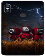 Wrap Craft Fancy Sticker Printed Multicolor Back Skin High Quality Premium Protected Mobile Skin For REDMI NOTE 6 PRO Multi Colour Stickers Vinyl Material 100% Removable (REDMI NOTE 6 PRO-360 )