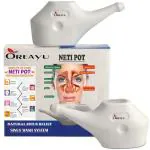 OREAYU Durable Unbreakable Plastic Jal Neti Pot for Sinus Congestion (Pack of 1)
