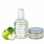 Monk Forest Combo Pack Of 2 Green Apple Foaming Hair Shampoo And Mask Sulphate- Paraben Free For Hair Growth and Hair Fall Control Nourishing & Hydrating Ultra-Light & Non-Sticky Green Apple Fresh Daily Purifying Shampoo and Hair Mask