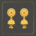 arch fashion Traditional Gold Platted New Jumkhi Earrings Collection ERG2109