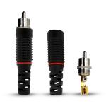 CC Cable Connector Rc Pin Male For Cctv Camera, 5 M (Pack Of 5)