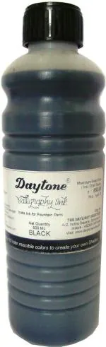 Daytone Calligraphy Ink Black 500 Ml. Pack of 2