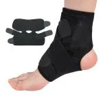 Strauss Black Neoprene Adjustable Ankle Support Compression Brace