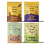 Khari Foods 200g Combo | Almonds Cashew Green Raisin Walnuts Combo 50g Each | Dry Fruits | Healthy Snacks