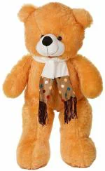 Kashish Trading Company Soft Stuffed Brown Muffler Teddy Bear (85cm) - 34 inch (Brown)