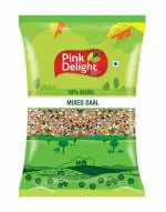 Pink Delight Unpolished Dry Mixed Dal | 6 Pulses Mix | Mix Daal | 500 Gm Pack