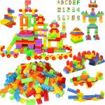 BOMBUS Multicolor Plastic Building Blocks Toy Set for Kids (Pack of 256)