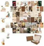 Decor & More - Boho People Aesthetic Wall Collage Kit, Wall Posters Kit for Room Decoration, Beige