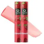 Strawberry Flavour Lip Balm Enriched With Vitamin E & Benefits Of Mango Butter, For Dark Lips to Lighten, Lip Care for Dry & Chapped Lips, 100% Organic, Paraben & Sulphate Free For Girls & Women - 3 gm (Pack of 2)