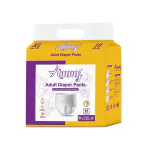 Ammy Unisex Adult Diaper Pant | Leak Guard, Dry Top Layer, Super Absorbency, Leak Proof, Overnight Protection | 8 Hours Protection | Extra-Large (XL) Size, 10 Count, Waist (89-152cm | 33-60 IN) Pack of 2