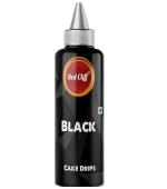 RED CLIFF Metallic Cake Drips | Edible Decoration for Cakes & Pastries | Topping (110 ml) (Black)