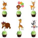 Festiko 6 Pcs Jungle Theme, Jungle Theme Birthday 2nd Supplies