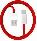 maxxcen Type C 6 A 1 m 6A USB TYPE C SUPER FAST/R3/DASH/VOOC DATA CABLE ONLY (Compatible with ALL C TYPE MOBILE PHONE CHARGER CABLE, Red, One Cable)