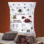 D'aromas Chocolate Lava Cake Premix 500g, Instant Chocolate Lava Cake Mix Powder, Egg Free Cake