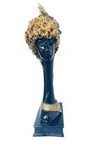 MurtiHome Resin African Female Face Nurturing and Empowering Decor Figurine