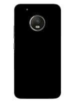 MobiEra Moto G5 Plus Plain Black Design Plastic Hard Case Cover
