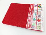 GOLD LEAF Glitter EVA Foam Sheets For Art And Craft Paper A4 Foam Sheet(Pack OF 10 Sheets) (Red)