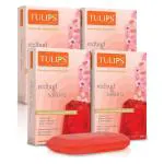Tulips Handmade Bathing Bar Soap Redbud & Sakura (125 x 4 pack)