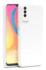U&E White Silicone Back Cover For Vivo Y20A
