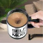 KATHIYAWADI Self Stirring Coffee Mug Cup - Electric Stainless Steel Automatic Self Mixing & Spinning Home Office Travel Mixer Cup Best Cute Christmas Birthday Gift Idea for Men Women Kids