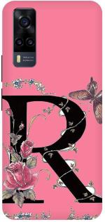 GOLDALPHA Pink, Black Plastic Back Cover For Vivo Y51