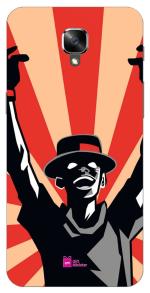 Gift Minister Hard Designer Mobile Case For One Plus 3 Back Cover Gray - Piece Icon Black Character Holding Hat Comic Art Red Massurrealism Flickr Loose Gestures Commission Camera 1Pcs 1701B