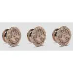 Plantex Horse Face Cabinet Drawer Knob Handle/Kitchen Cabinet Knobs/Knobs for Cabinets and Drawer/Round Drawer Pulls and Knobs- Pack of 3 Pieces (Rose Gold)