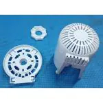 NR TRADERS White Plastic Table Fan Back Cover&Guard Lock Nut & Set 00-2