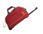 FEDRA Red Polyester Strolley Duffle Bag - 45 L