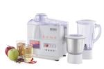USHA 3345, 450W Juicer Mixer Grinder with 2 Jars (White)